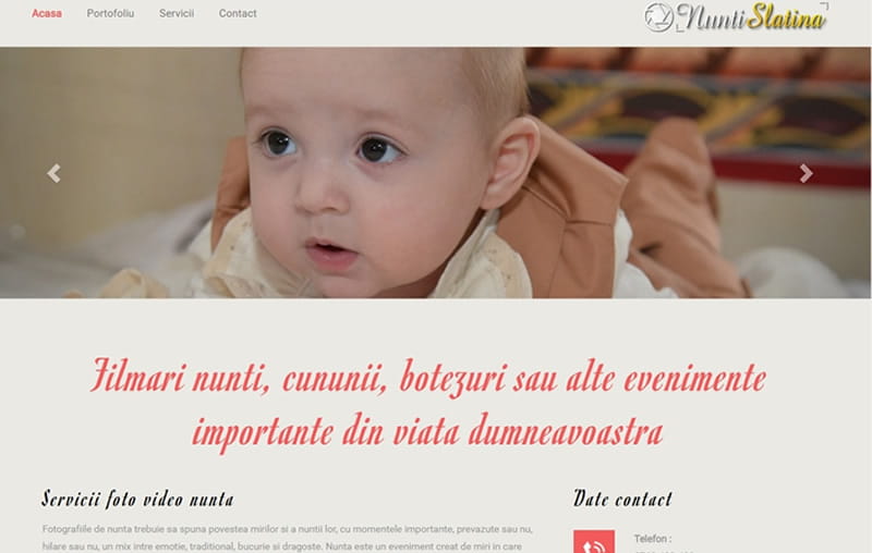 Filmari nunti, cununii, botezuri