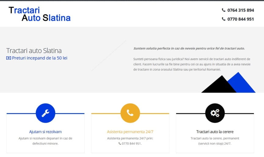 Tractari auto Slatina